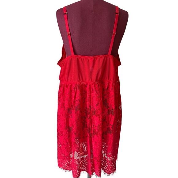 Cacique Lace Lingerie Baby Doll Sleep Gown Size 26 28 44DD Strappy Romantic Vale - Picture 3 of 8